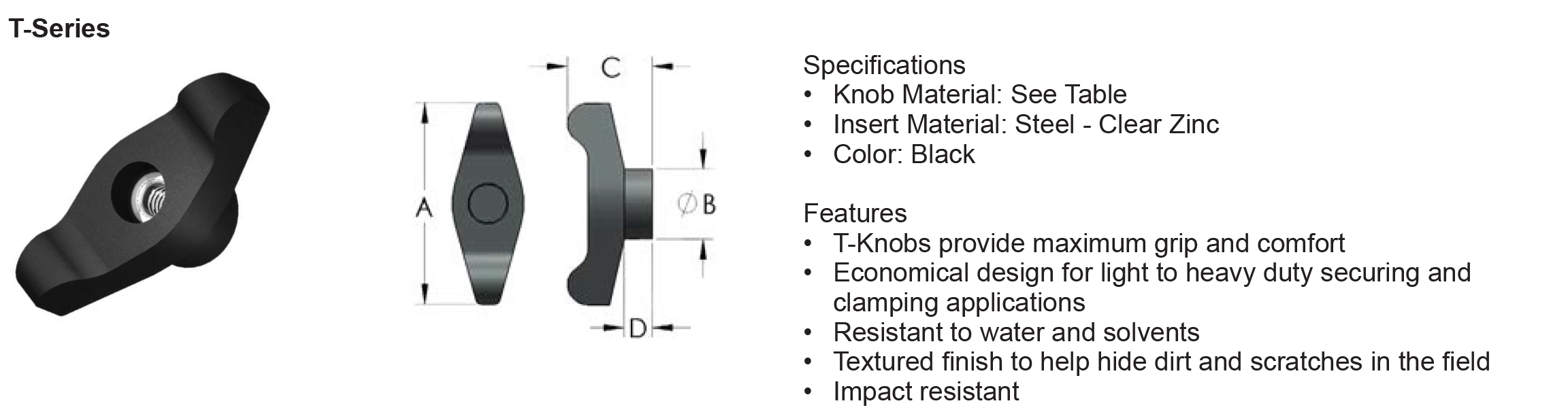 Innovative Components Plastic Clamp Knobs